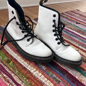 Women’s White Doc Martens size 8